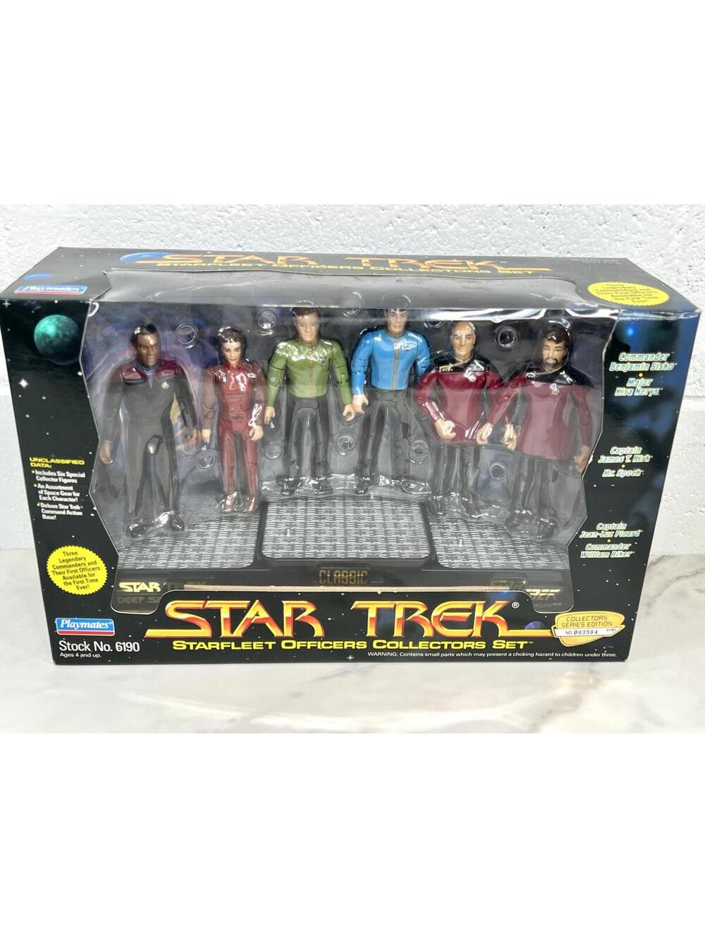 Star Trek Starfleet Officers Collectors Set Collectors Ed. Low Number (3394) NIB
